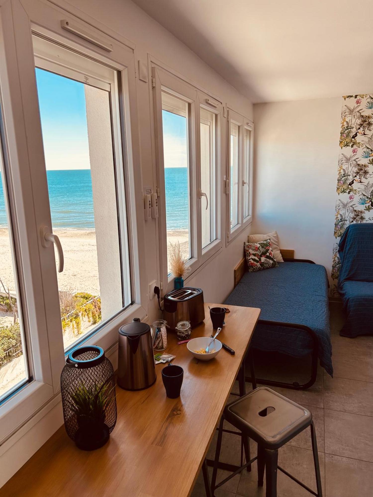 Estudio 1Ere Ligne Vue Mer ,Place De Parking Privee Acces A La Plage De La Residence 3Eme Etage Palavas-les-Flots Extérieur photo