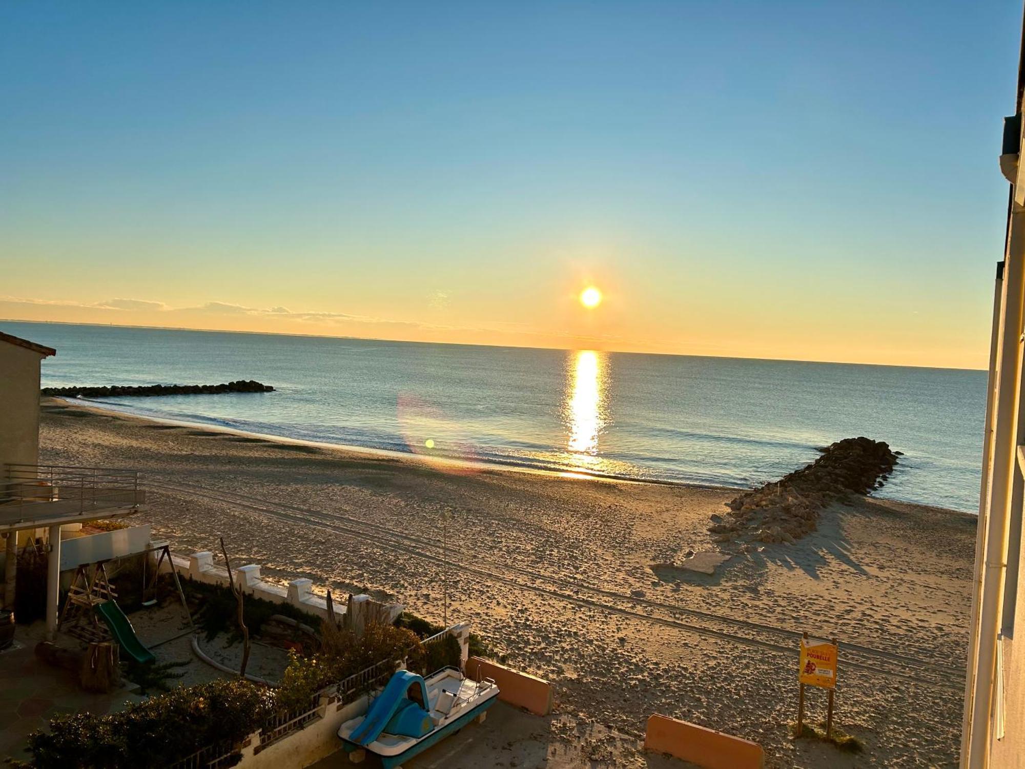 Estudio 1Ere Ligne Vue Mer ,Place De Parking Privee Acces A La Plage De La Residence 3Eme Etage Palavas-les-Flots Extérieur photo