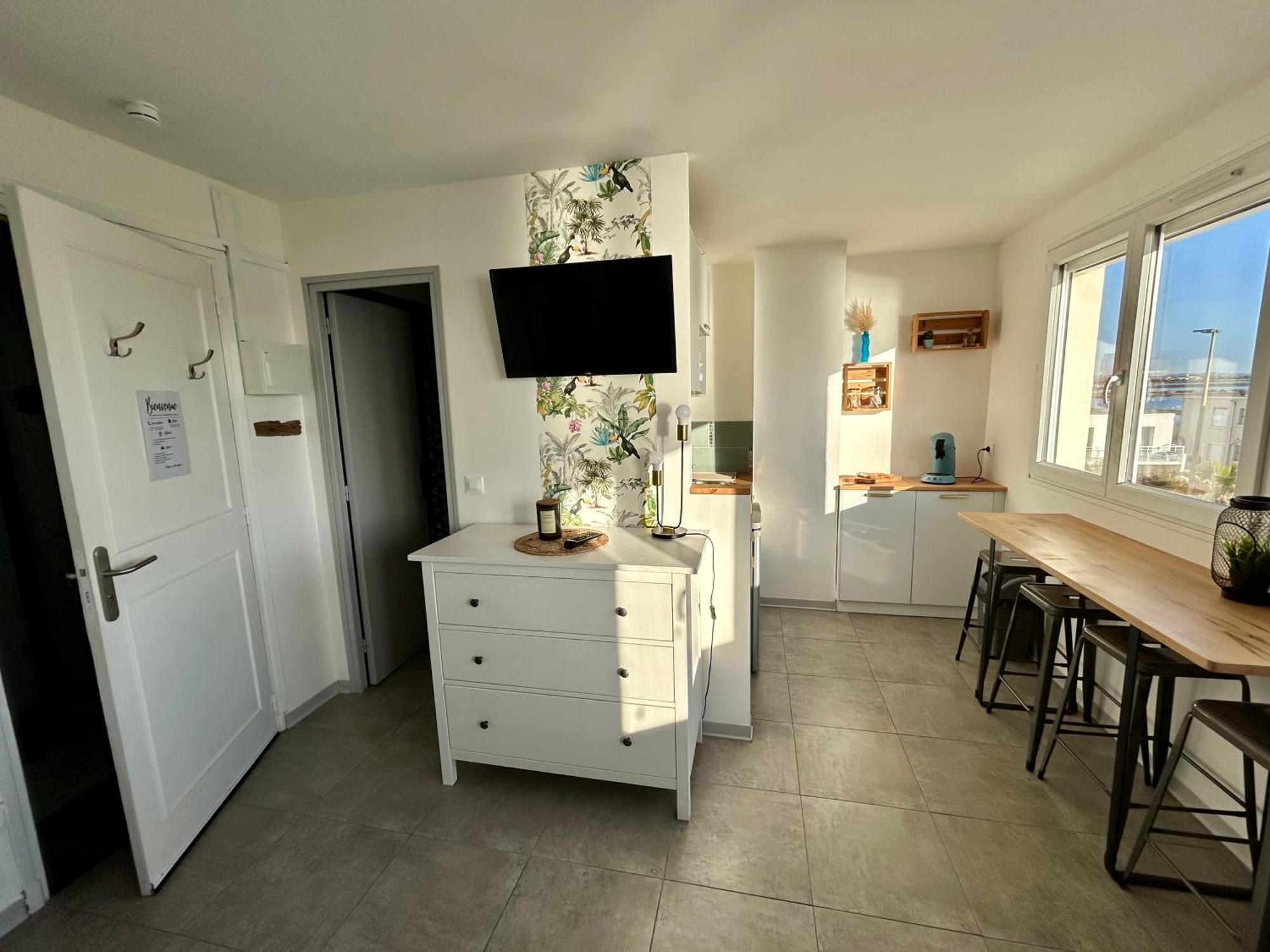 Estudio 1Ere Ligne Vue Mer ,Place De Parking Privee Acces A La Plage De La Residence 3Eme Etage Palavas-les-Flots Extérieur photo