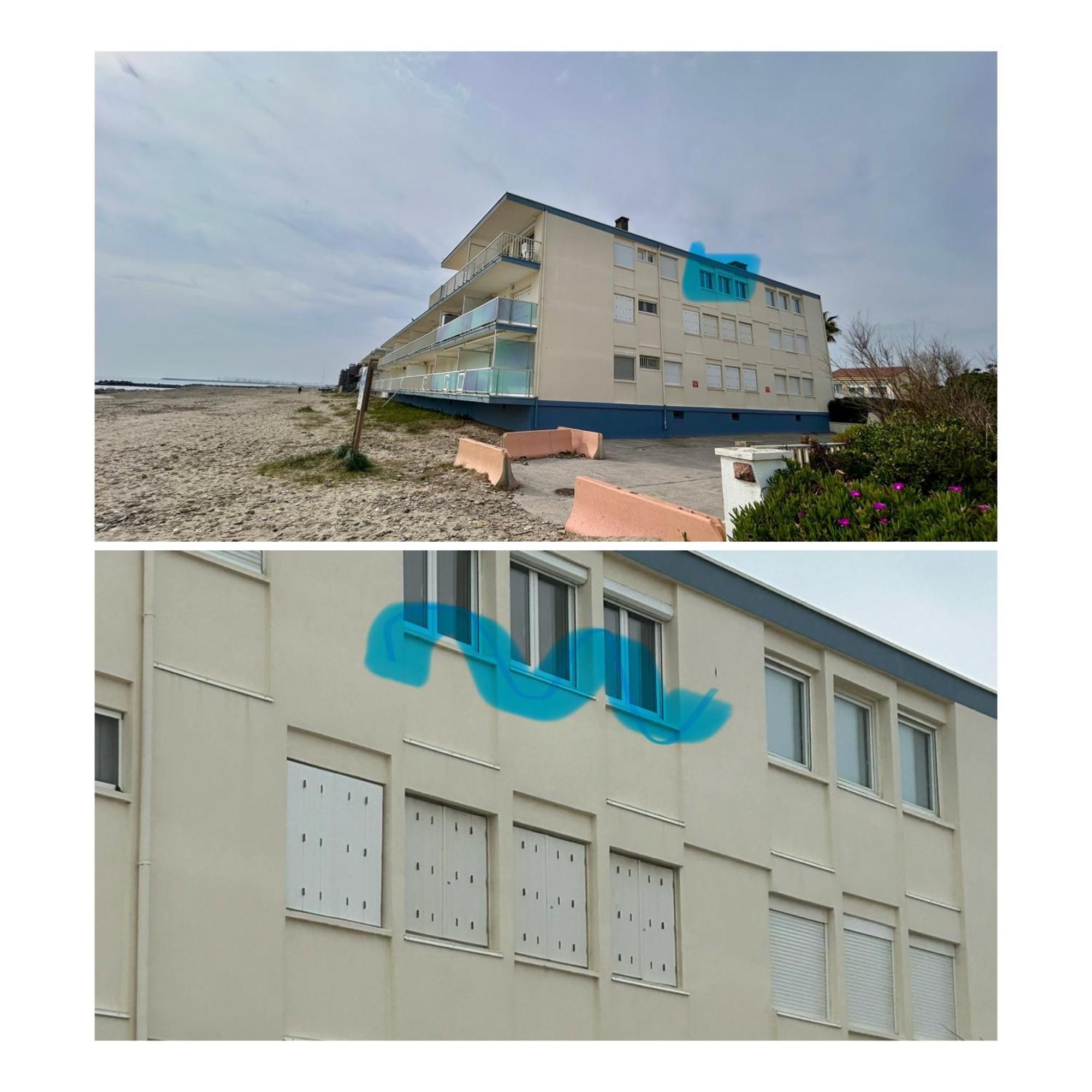 Estudio 1Ere Ligne Vue Mer ,Place De Parking Privee Acces A La Plage De La Residence 3Eme Etage Palavas-les-Flots Extérieur photo