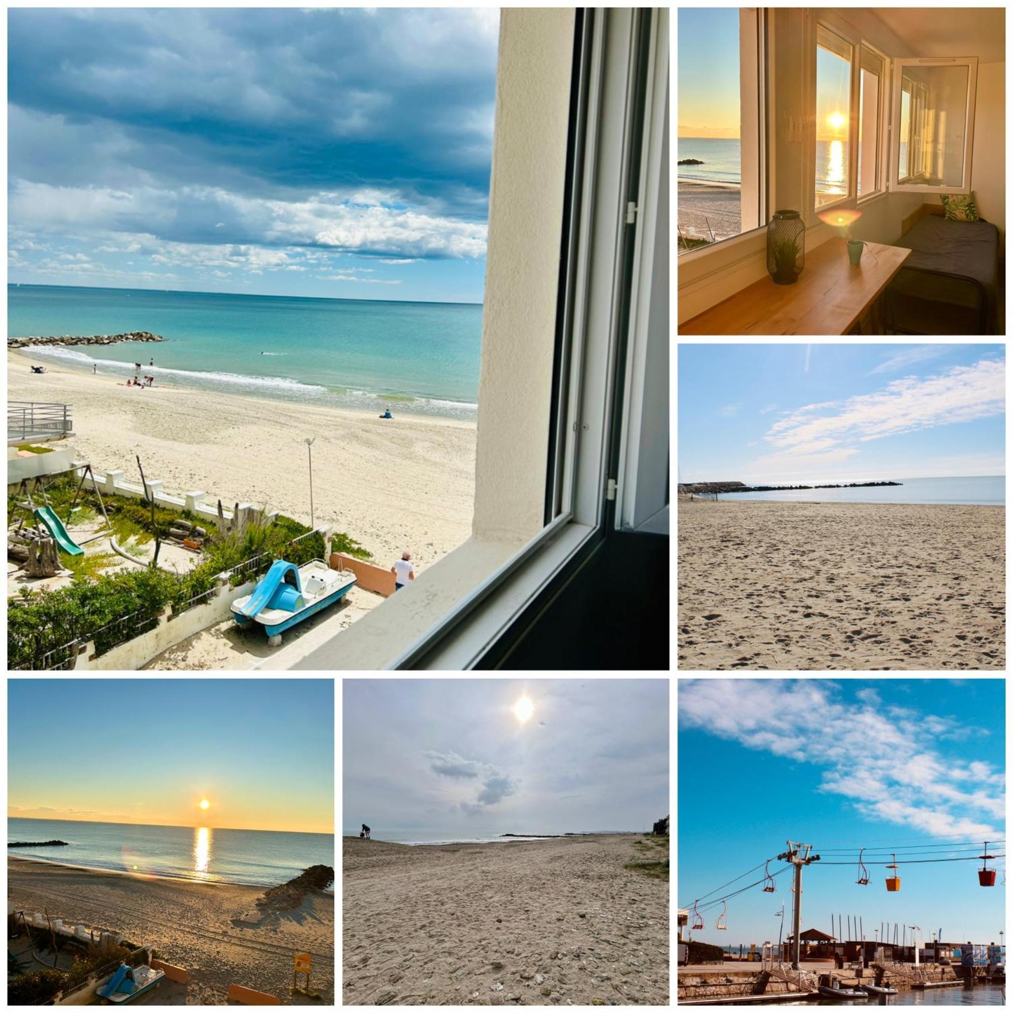 Estudio 1Ere Ligne Vue Mer ,Place De Parking Privee Acces A La Plage De La Residence 3Eme Etage Palavas-les-Flots Extérieur photo